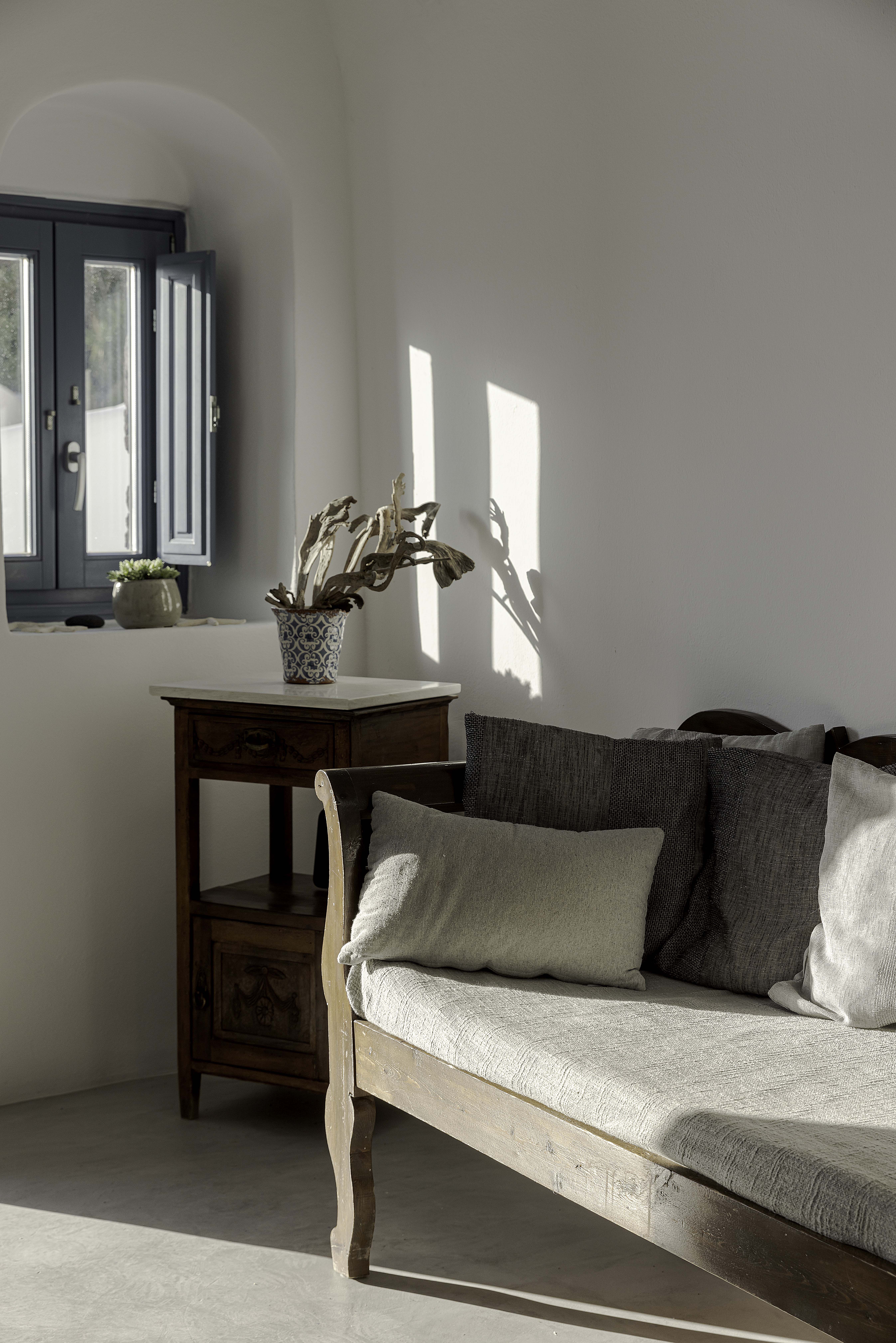 Skala cave interior with vaulted ceiling